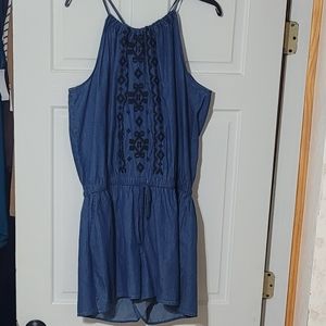 Embroidered Romper